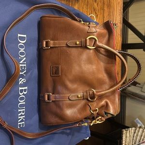 New Dooney and Bourke  Florentine Satchel chestnut Style #: 8L980CS